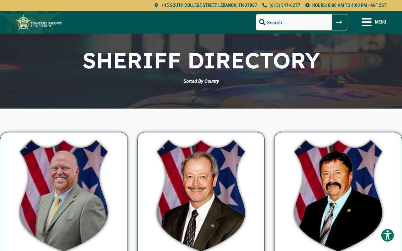 Warren County active warrant contact reference in the statewide sheriff directory