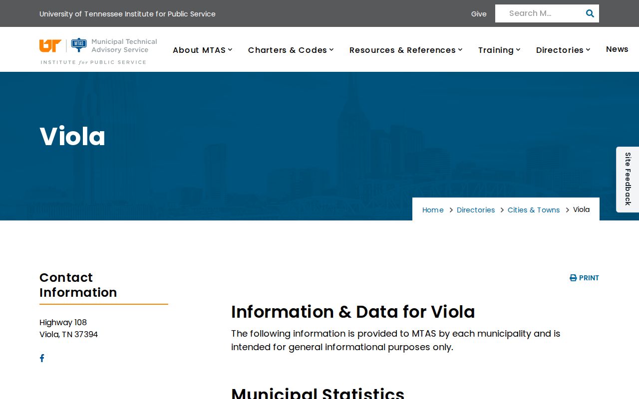 Viola warrant records context, town recorder profile and charter information